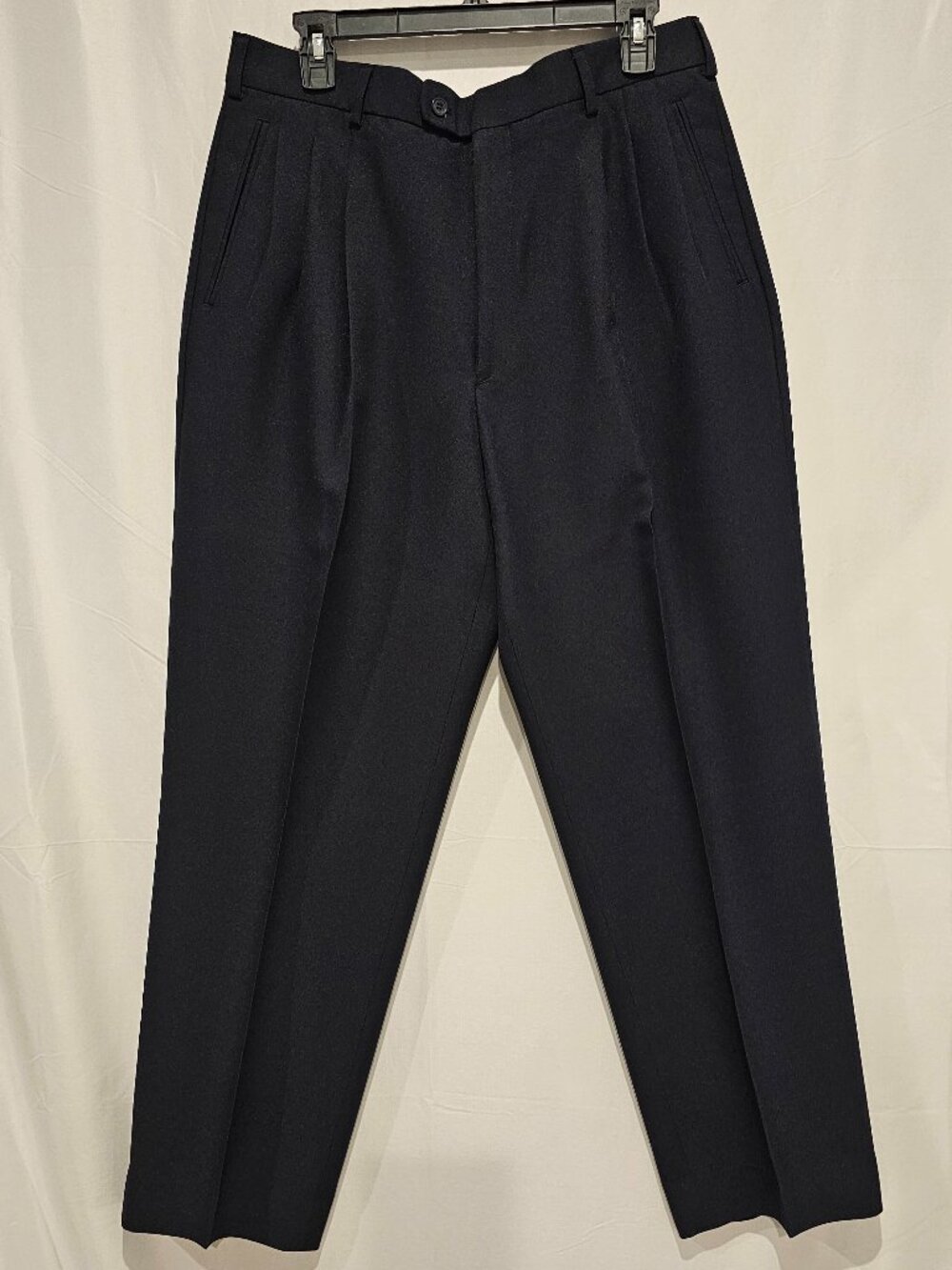 Vintage J. Vital Men's Blue Dress Pants Size 35 Pleated Classic Career Slacks